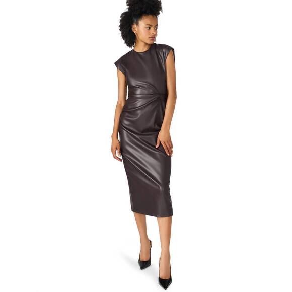 STEVE MADDEN Dresses & Skirts - NEW STEVE MADDEN chiara midi dress in fossil brown